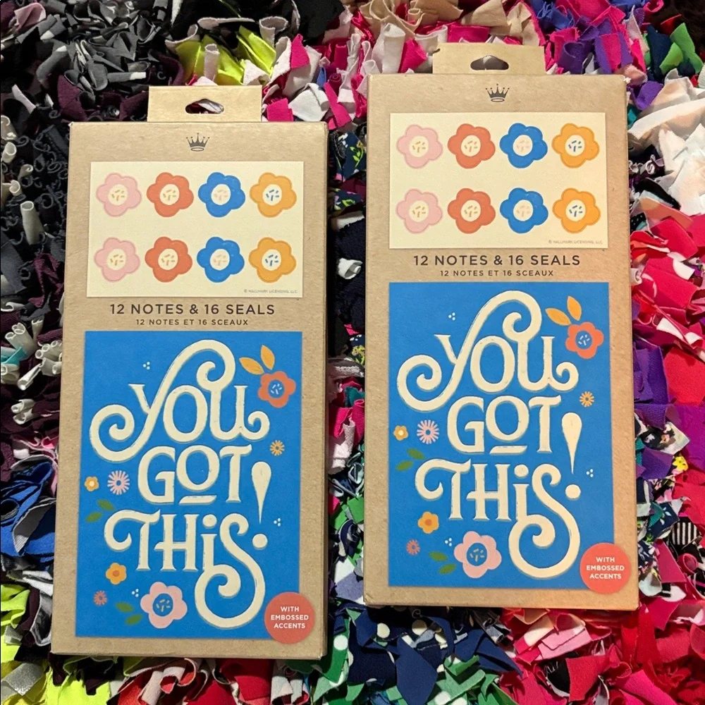 🆕Hallmark Embossed Notes With Seals, Bundle Of 2
